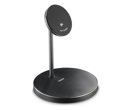 Ładowarka i akumulator Hama ŁADOWARKA INDUKCYJNA STAND Qi2 FAST CHARGE 15W CZARNA